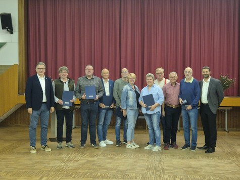 Ehrung und Verabschiedung von Ratsmitgliedern